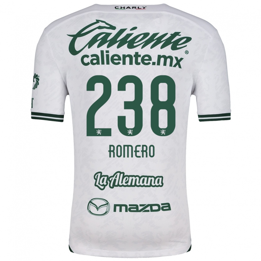 Kandiny Donna Maglia Paulo Romero #238 Bianco Verde Kit Gara Away 2024/25 Maglietta