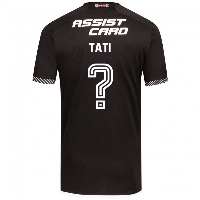 Kandiny Donna Maglia David Tati #0 Nero Bianco Kit Gara Away 2024/25 Maglietta