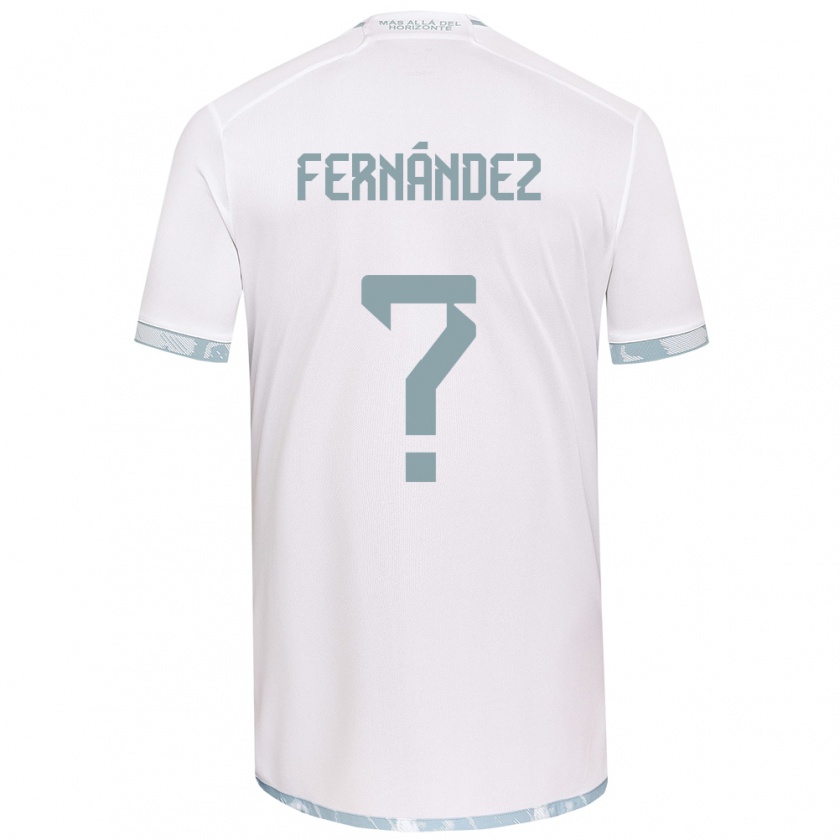 Kandiny Mujer Camiseta Joaquín Fernández #0 Gris Blanco 2ª Equipación 2024/25 La Camisa