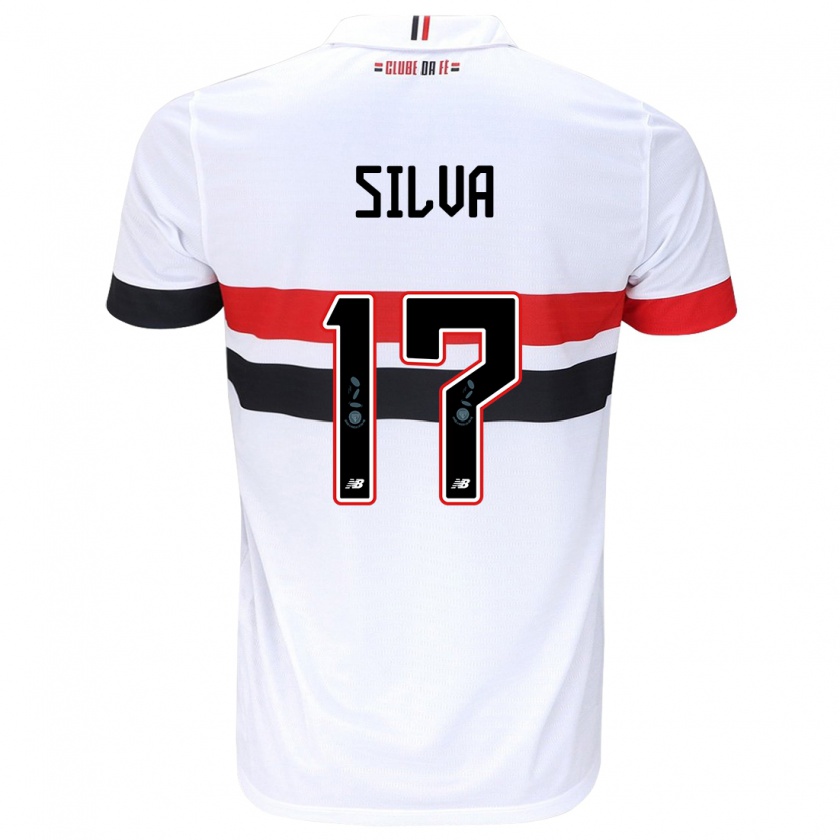 Kandiny Bambino Maglia André Silva #17 Bianco Rosso Nero Kit Gara Home 2024/25 Maglietta