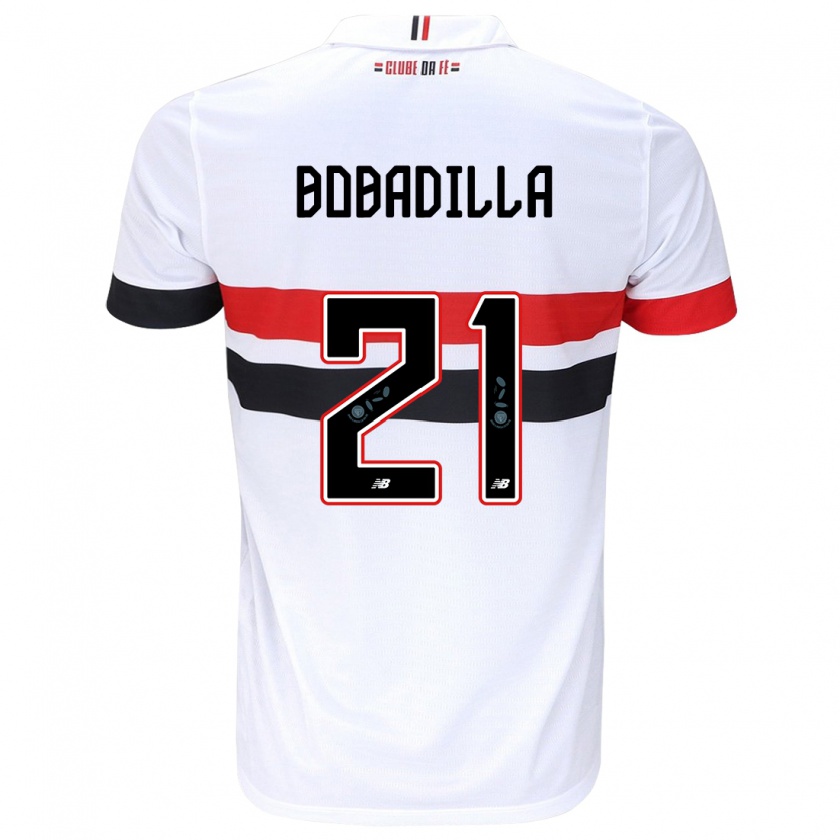 Kandiny Kinder Damián Bobadilla #21 Weiß Rot Schwarz Heimtrikot Trikot 2024/25 T-Shirt Österreich