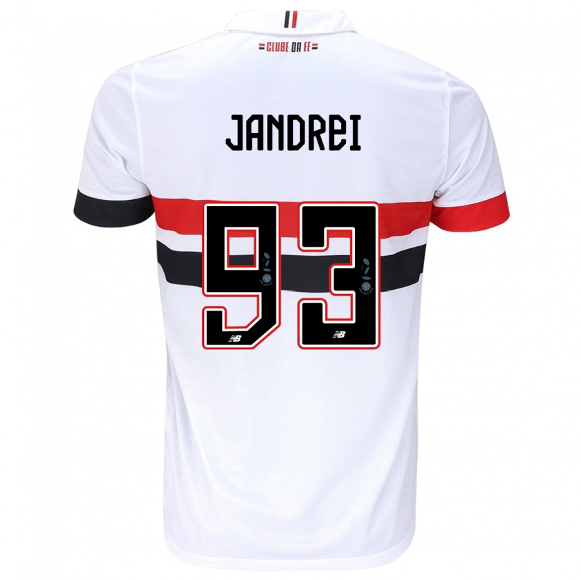 Kandiny Kinder Jandrei #93 Weiß Rot Schwarz Heimtrikot Trikot 2024/25 T-Shirt Österreich