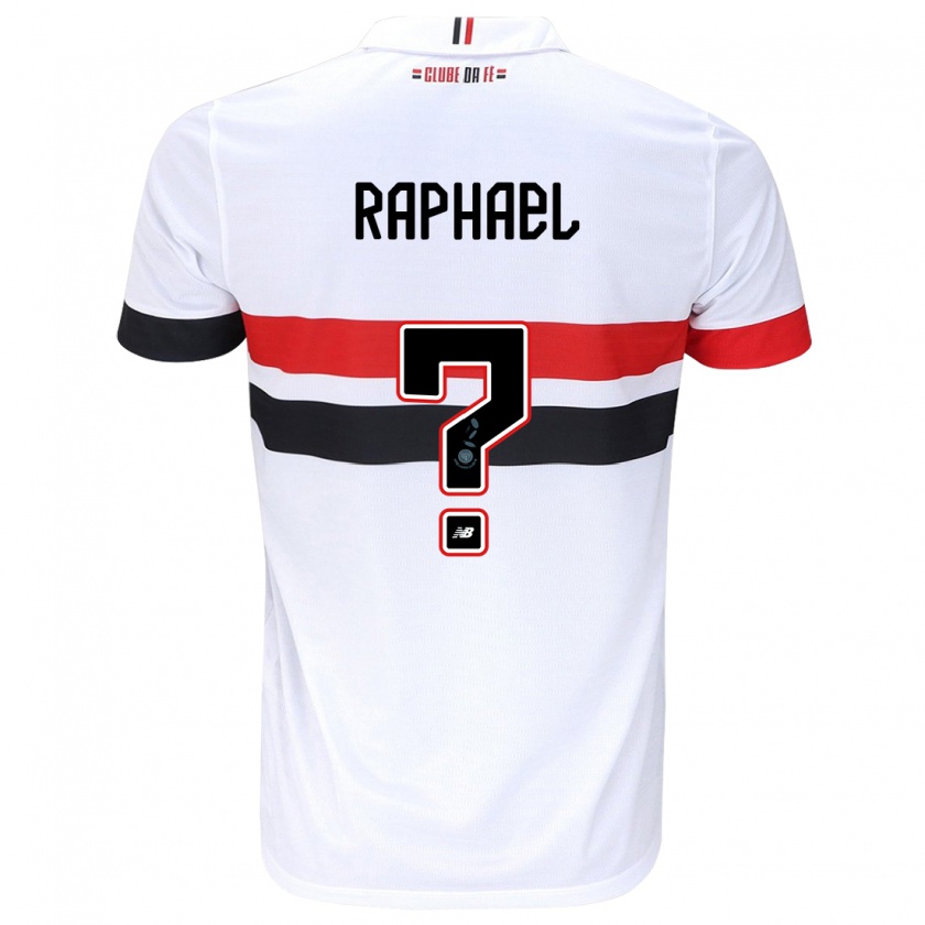 Kandiny Niño Camiseta Raphael #0 Blanco Rojo Negro 1ª Equipación 2024/25 La Camisa México