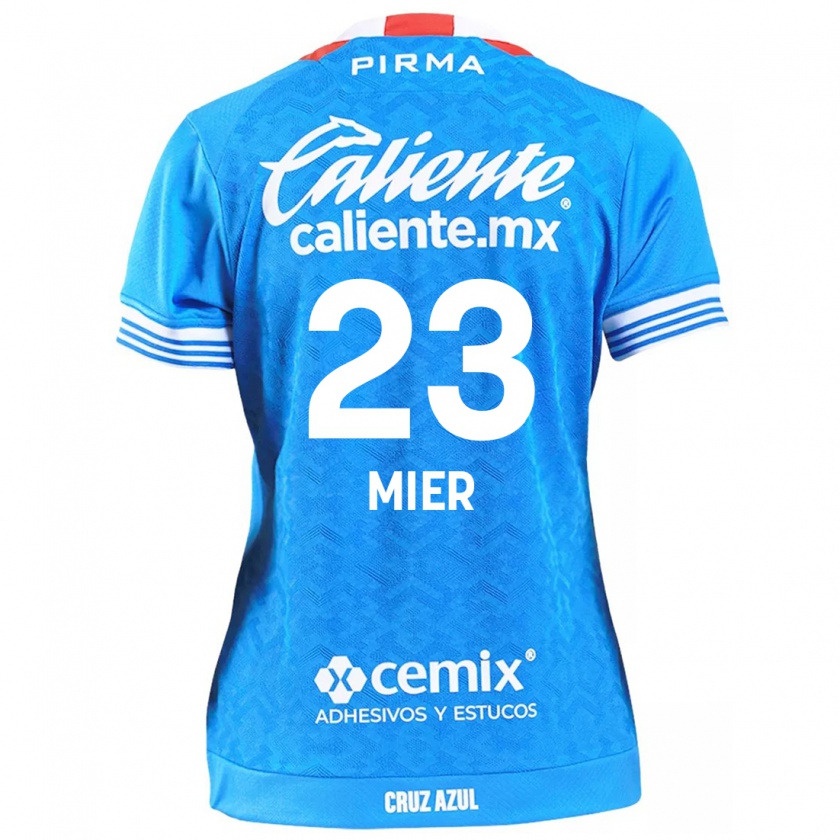 Kandiny Bambino Maglia Kevin Mier #23 Cielo Blu Kit Gara Home 2024/25 Maglietta