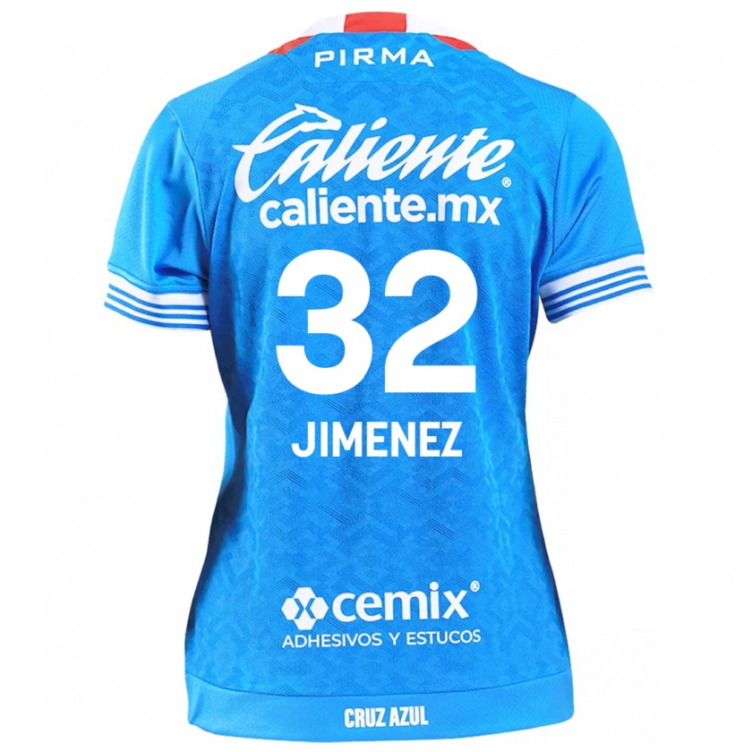 Kandiny Kinderen Cristian Jiménez #32 Hemelsblauw Thuisshirt Thuistenue 2024/25 T-Shirt