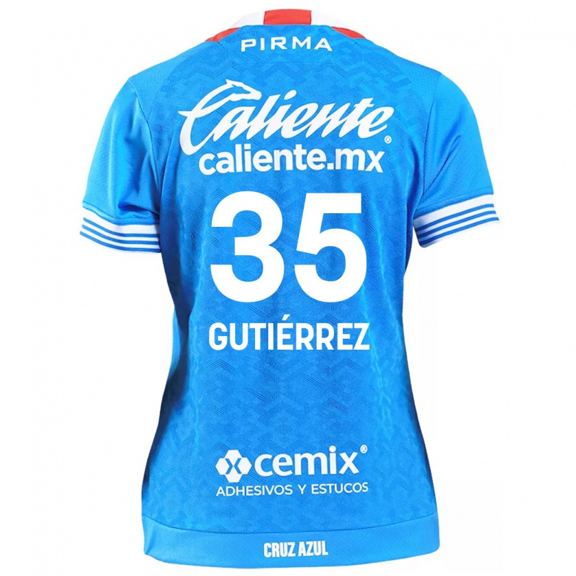 Kandiny Niño Camiseta Luis Gutiérrez #35 Cielo Azul 1ª Equipación 2024/25 La Camisa