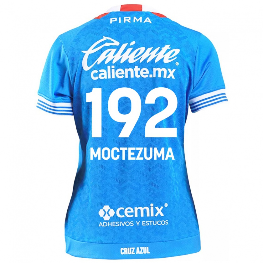 Kandiny Niño Camiseta Brayan Moctezuma #192 Cielo Azul 1ª Equipación 2024/25 La Camisa México