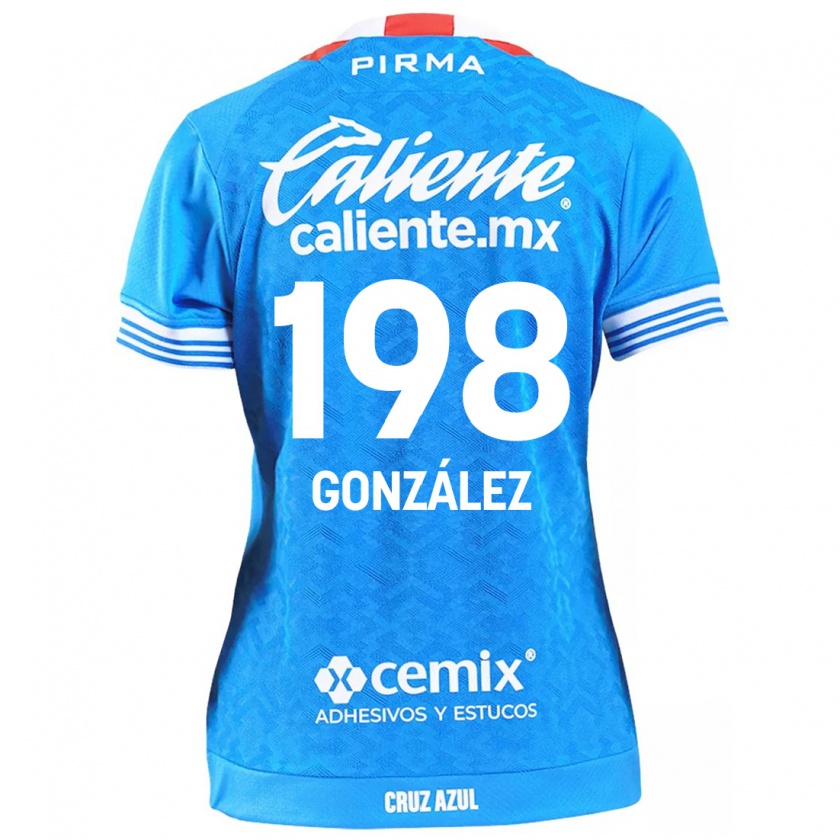 Kandiny Kinderen Kenneth González #198 Hemelsblauw Thuisshirt Thuistenue 2024/25 T-Shirt België