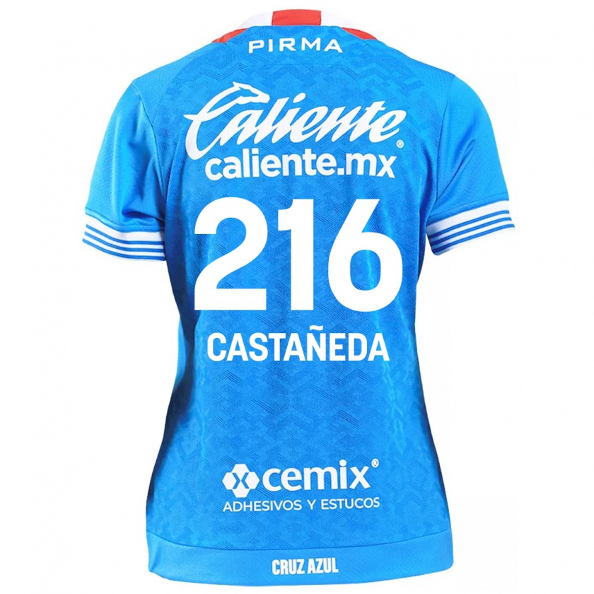 Kandiny Niño Camiseta Ian Castañeda #216 Cielo Azul 1ª Equipación 2024/25 La Camisa