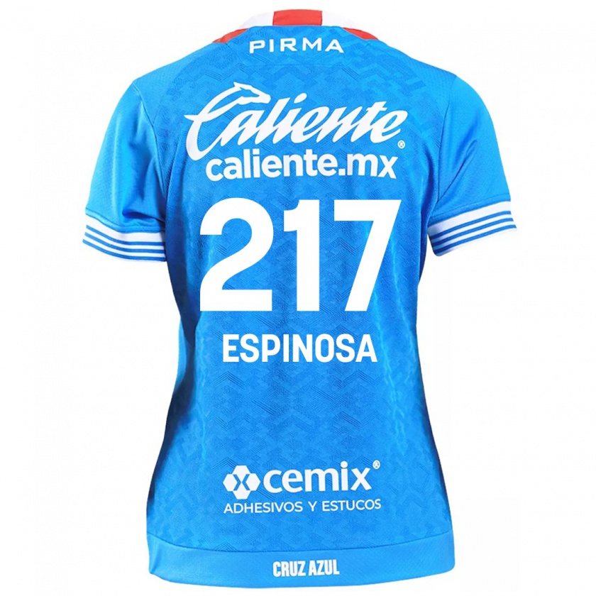 Kandiny Niño Camiseta Samuel Espinosa #217 Cielo Azul 1ª Equipación 2024/25 La Camisa