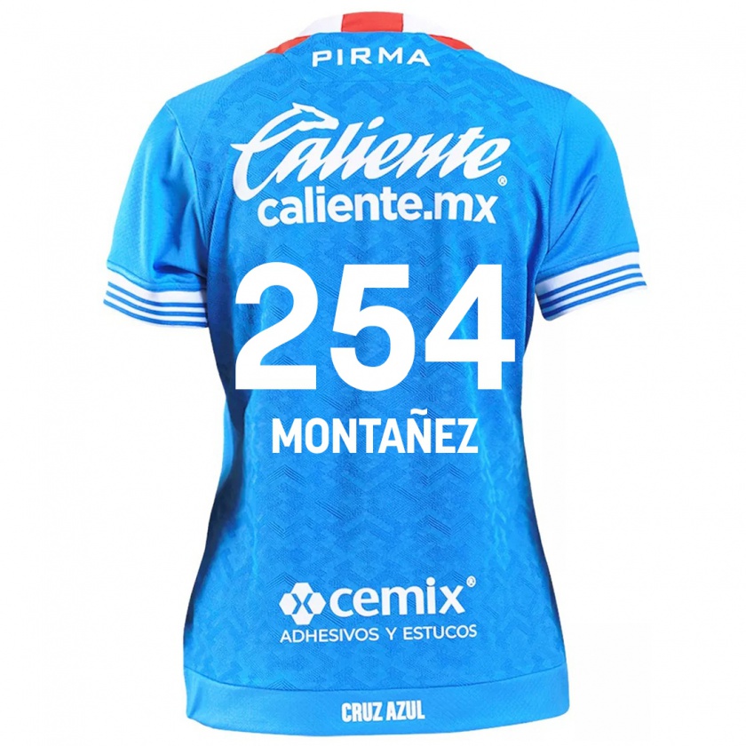 Kandiny Niño Camiseta Humberto Montañez #254 Cielo Azul 1ª Equipación 2024/25 La Camisa México