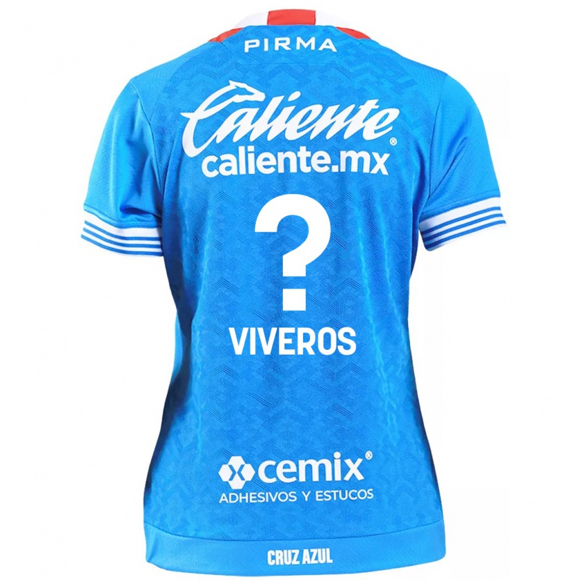 Kandiny Niño Camiseta Axel Viveros #0 Cielo Azul 1ª Equipación 2024/25 La Camisa México