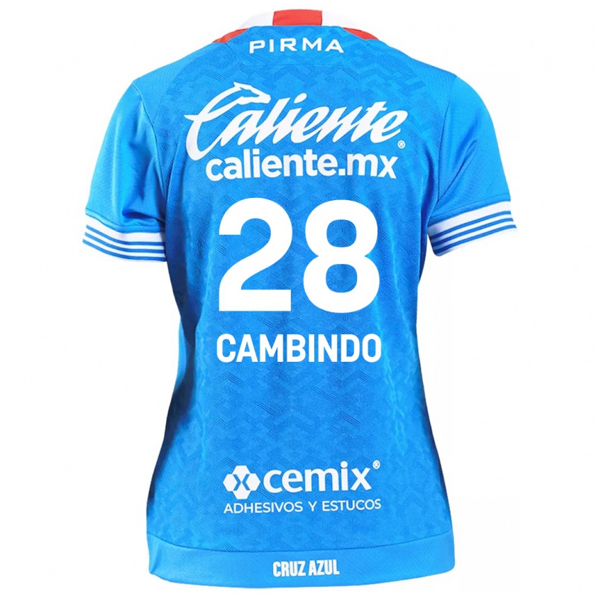 Kandiny Niño Camiseta Diber Cambindo #28 Cielo Azul 1ª Equipación 2024/25 La Camisa