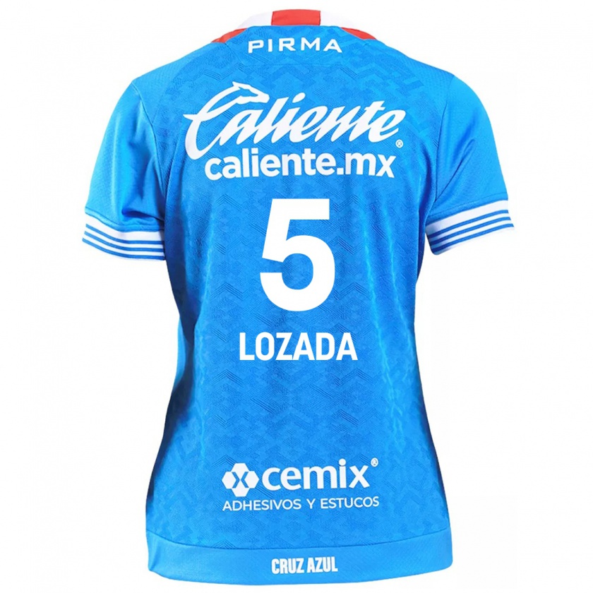 Kandiny Bambino Maglia Ana Lozada #5 Cielo Blu Kit Gara Home 2024/25 Maglietta