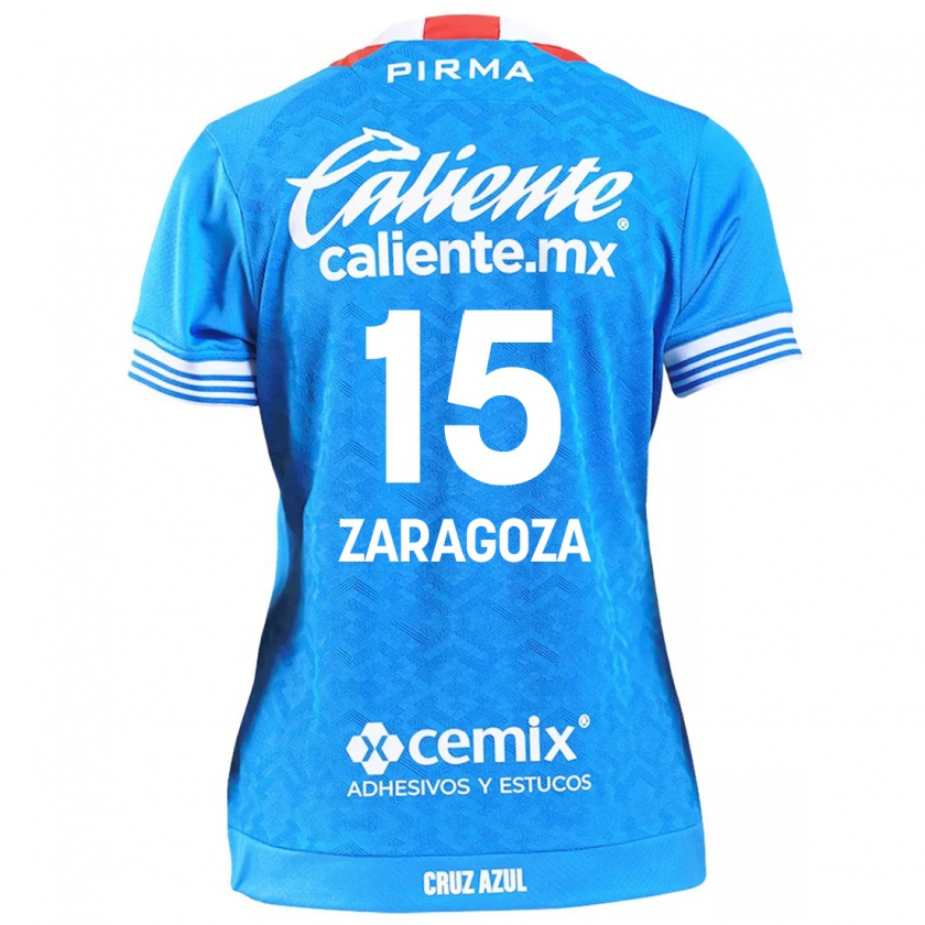 Kandiny Bambino Maglia Nancy Zaragoza #15 Cielo Blu Kit Gara Home 2024/25 Maglietta