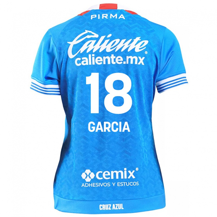 Kandiny Niño Camiseta Diana Garcia #18 Cielo Azul 1ª Equipación 2024/25 La Camisa México