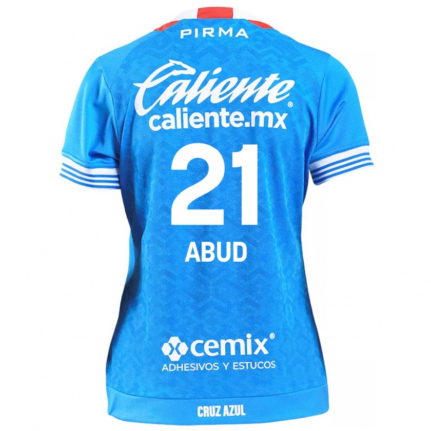 Kandiny Niño Camiseta Karime Abud #21 Cielo Azul 1ª Equipación 2024/25 La Camisa