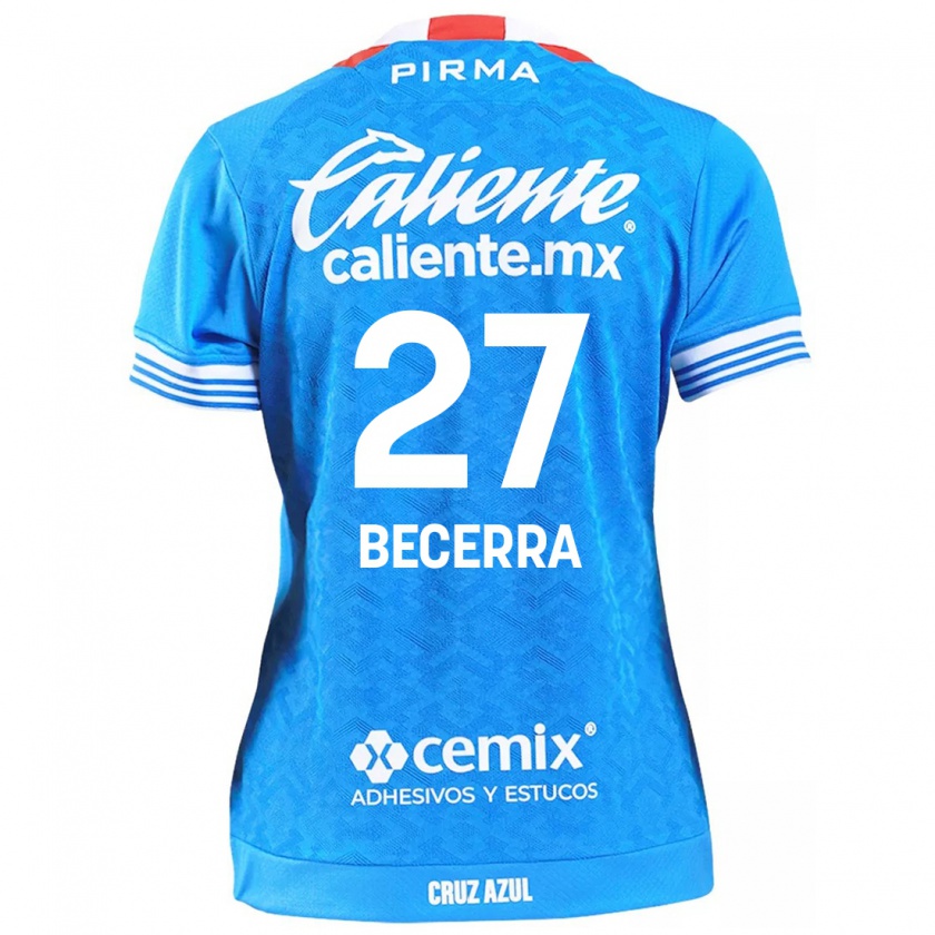 Kandiny Niño Camiseta Ana Becerra #27 Cielo Azul 1ª Equipación 2024/25 La Camisa México