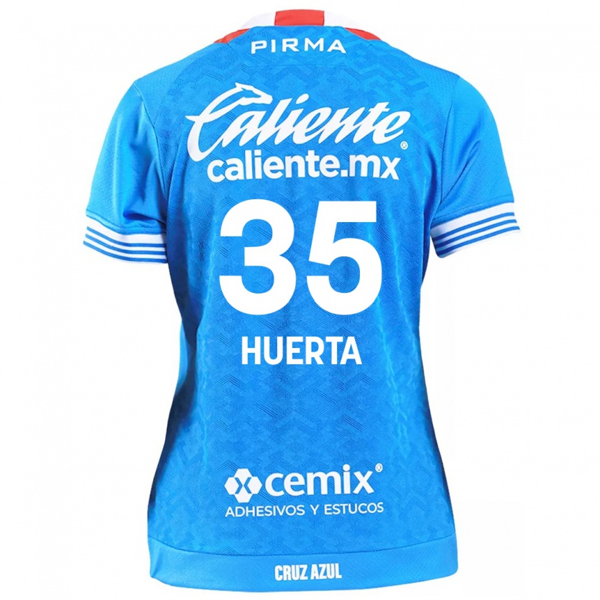 Kandiny Niño Camiseta Renata Huerta #35 Cielo Azul 1ª Equipación 2024/25 La Camisa México