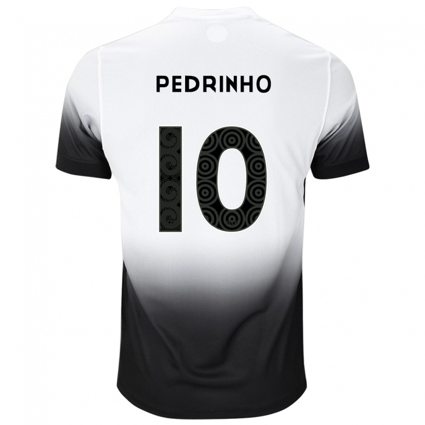 Kandiny Bambino Maglia Pedrinho #10 Bianco Nero Kit Gara Home 2024/25 Maglietta