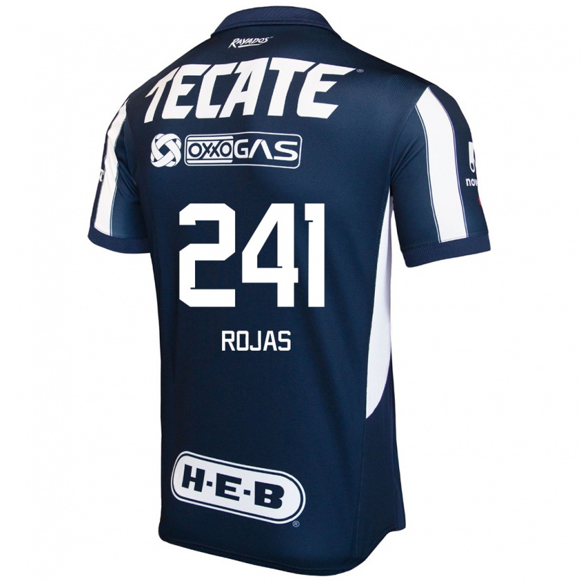 Kandiny Niño Camiseta Luis Rojas #241 Azul Rojo Blanco 1ª Equipación 2024/25 La Camisa México