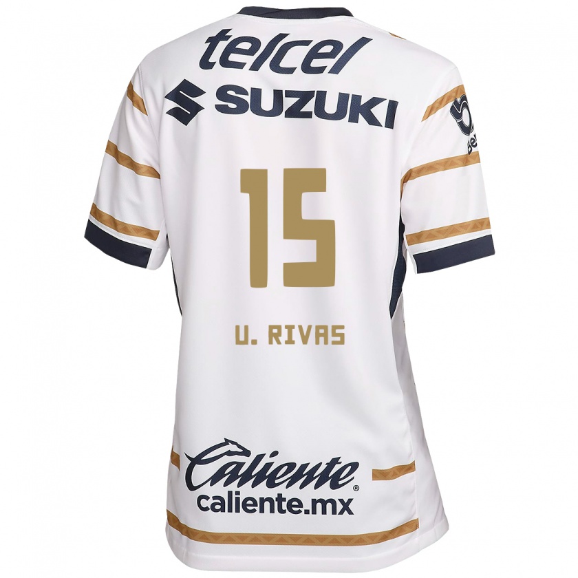 Kandiny Niño Camiseta Ulises Rivas #15 Obsidiana Blanca 1ª Equipación 2024/25 La Camisa