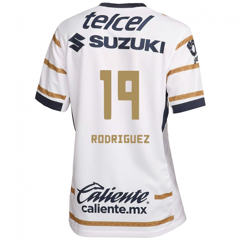 Kandiny Niño Camiseta Yaneisy Rodriguez #19 Obsidiana Blanca 1ª Equipación 2024/25 La Camisa