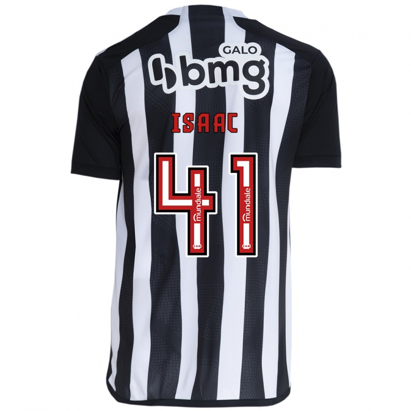 Kandiny Niño Camiseta Isaac #41 Blanco Negro 1ª Equipación 2024/25 La Camisa