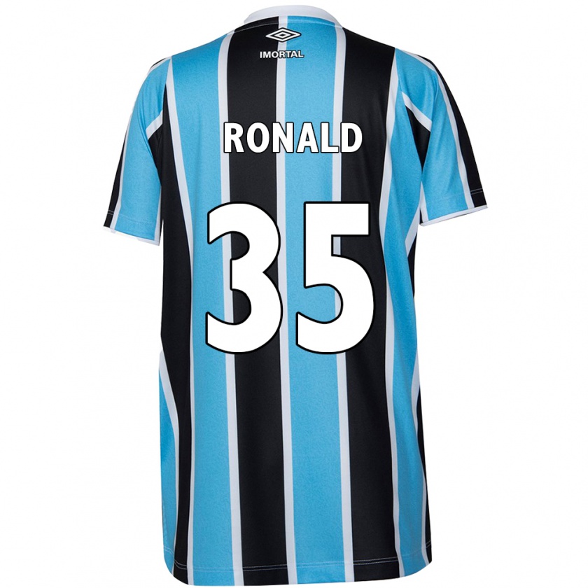 Kandiny Kinderen Ronald Falkoski #35 Blauw Zwart Wit Thuisshirt Thuistenue 2024/25 T-Shirt België