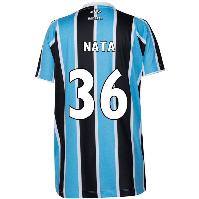 Kandiny Bambino Maglia Natã #36 Blu Nero Bianco Kit Gara Home 2024/25 Maglietta