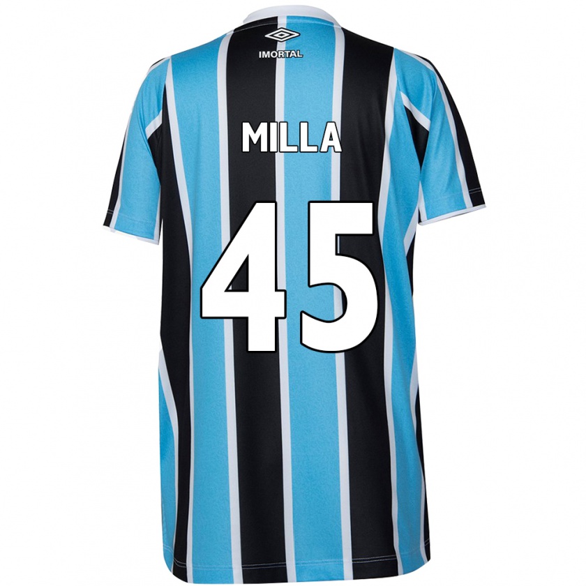 Kandiny Kinder Lucas Milla #45 Blau Schwarz Weiß Heimtrikot Trikot 2024/25 T-Shirt Österreich