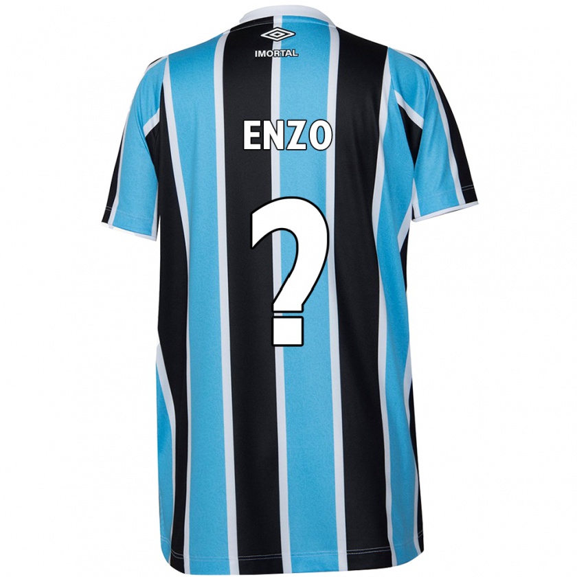 Kandiny Bambino Maglia Enzo #0 Blu Nero Bianco Kit Gara Home 2024/25 Maglietta