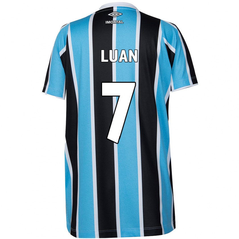 Kandiny Bambino Maglia Luan #7 Blu Nero Bianco Kit Gara Home 2024/25 Maglietta