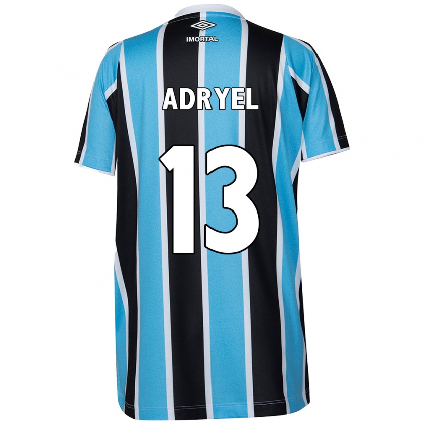 Kandiny Bambino Maglia Adryel #13 Blu Nero Bianco Kit Gara Home 2024/25 Maglietta