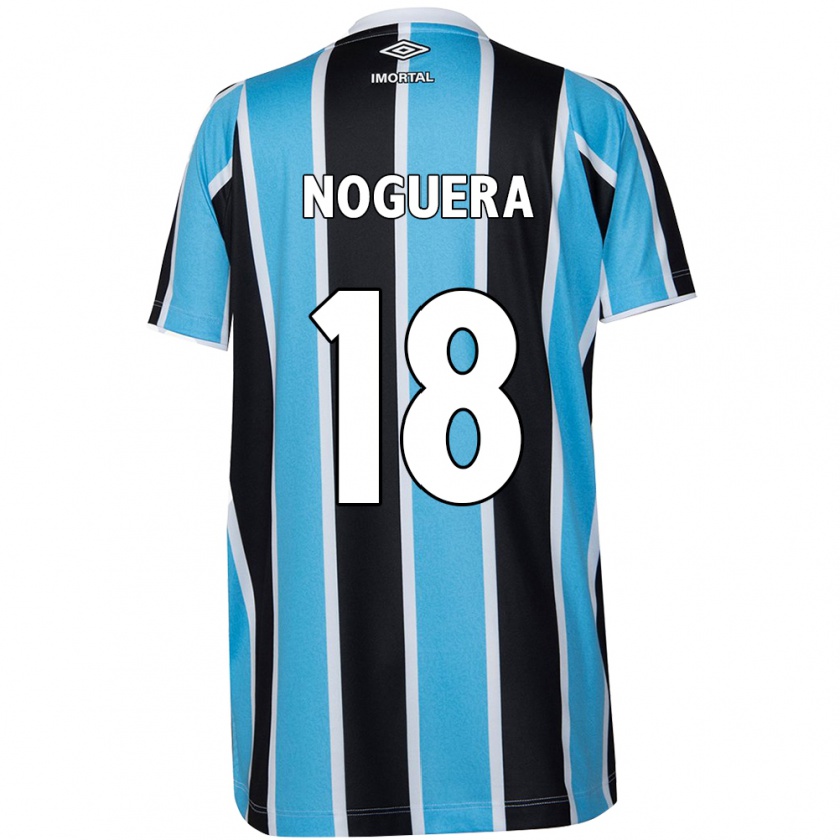 Kandiny Kinderen Freddy Noguera #18 Blauw Zwart Wit Thuisshirt Thuistenue 2024/25 T-Shirt België