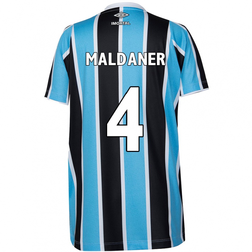 Kandiny Bambino Maglia Pati Maldaner #4 Blu Nero Bianco Kit Gara Home 2024/25 Maglietta