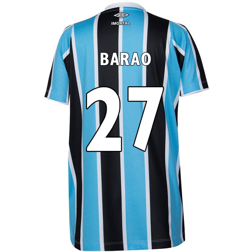 Kandiny Kinder Dani Barão #27 Blau Schwarz Weiß Heimtrikot Trikot 2024/25 T-Shirt Österreich