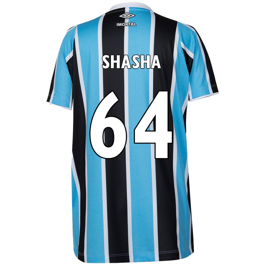 Kandiny Bambino Maglia Shashá #64 Blu Nero Bianco Kit Gara Home 2024/25 Maglietta