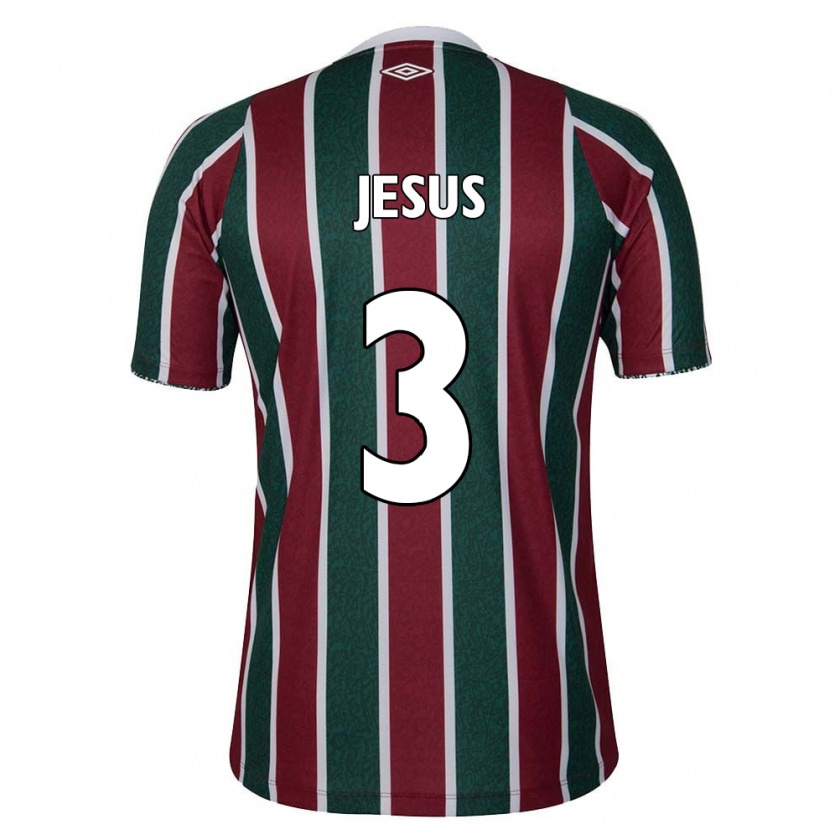 Kandiny Bambino Maglia Alexandre Jesus #3 Verde Marrone Bianco Kit Gara Home 2024/25 Maglietta