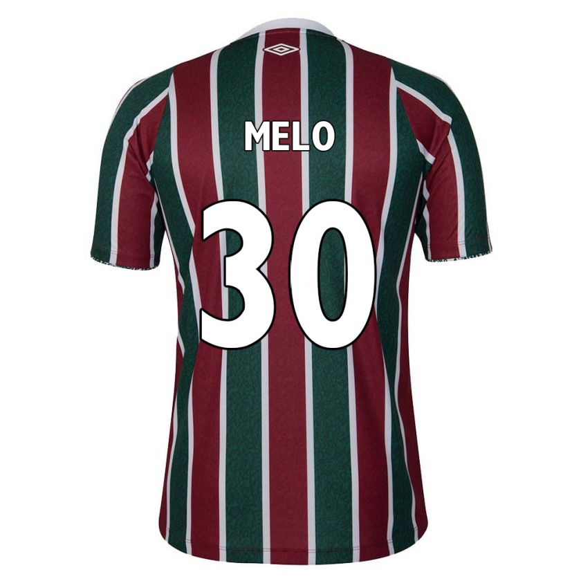 Kandiny Bambino Maglia Felipe Melo #30 Verde Marrone Bianco Kit Gara Home 2024/25 Maglietta