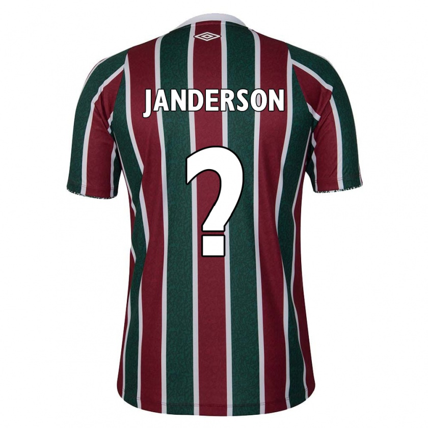 KandinyキッズJanderson#0グリーン マルーン ホワイトホームシャツ2024/25ジャージーユニフォーム