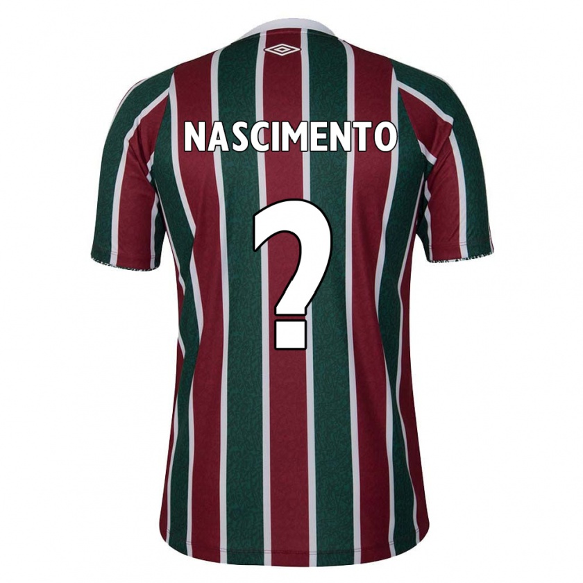 KandinyキッズHiago Nascimento#0グリーン マルーン ホワイトホームシャツ2024/25ジャージーユニフォーム