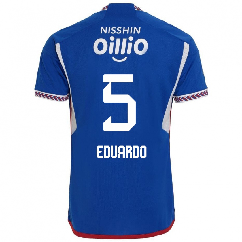 KandinyキッズEduardo#5青 白 赤ホームシャツ2024/25ジャージーユニフォーム