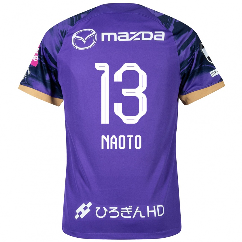 Kandiny Bambino Maglia Naoto Arai #13 Viola Bianco Kit Gara Home 2024/25 Maglietta