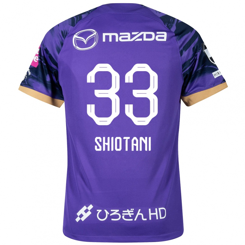 Kandiny Bambino Maglia Tsukasa Shiotani #33 Viola Bianco Kit Gara Home 2024/25 Maglietta