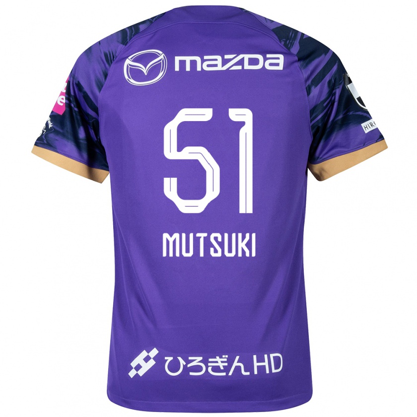 Kandiny Bambino Maglia Mutsuki Kato #51 Viola Bianco Kit Gara Home 2024/25 Maglietta