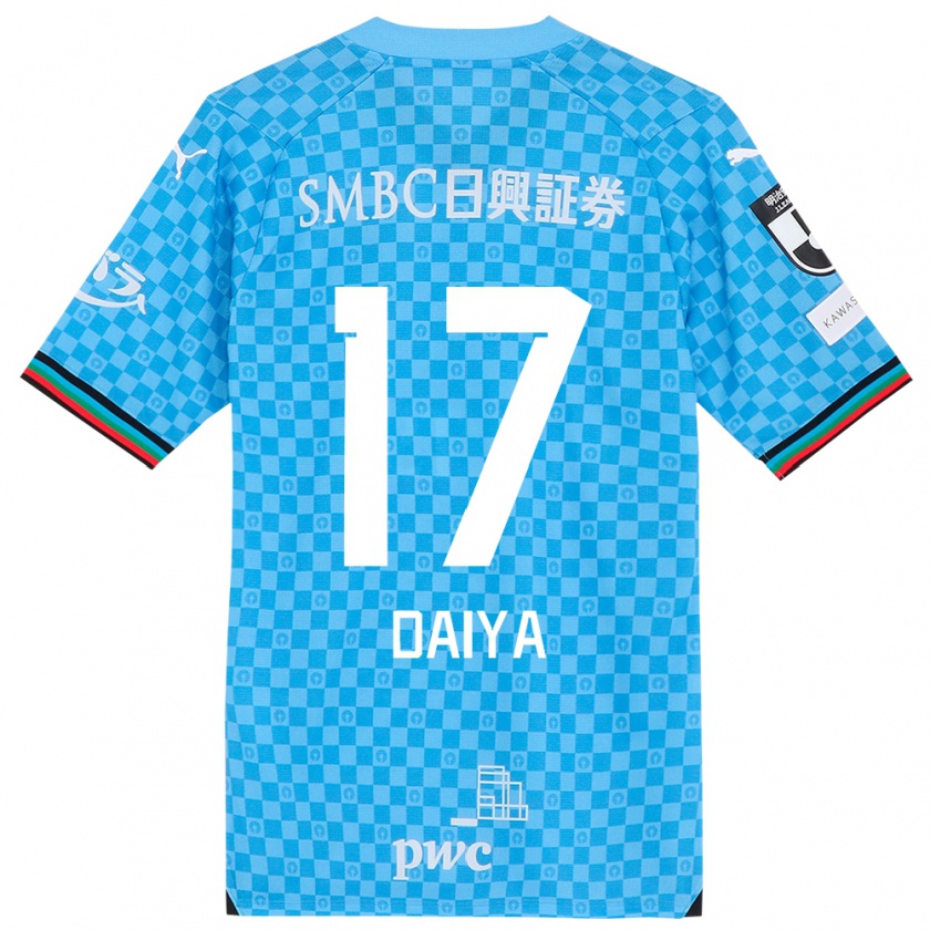 Kandiny Kinderen Daiya Tono #17 Azuur Blauw Thuisshirt Thuistenue 2024/25 T-Shirt België