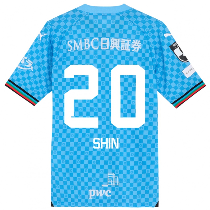 Kandiny Bambino Maglia Shin Yamada #20 Azzurro Blu Kit Gara Home 2024/25 Maglietta