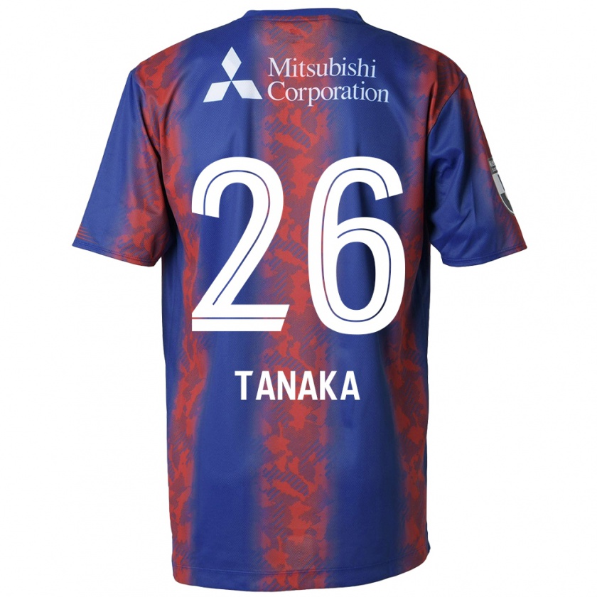 Kandiny Niño Camiseta Haruto Tanaka #26 Azul Rojo 1ª Equipación 2024/25 La Camisa