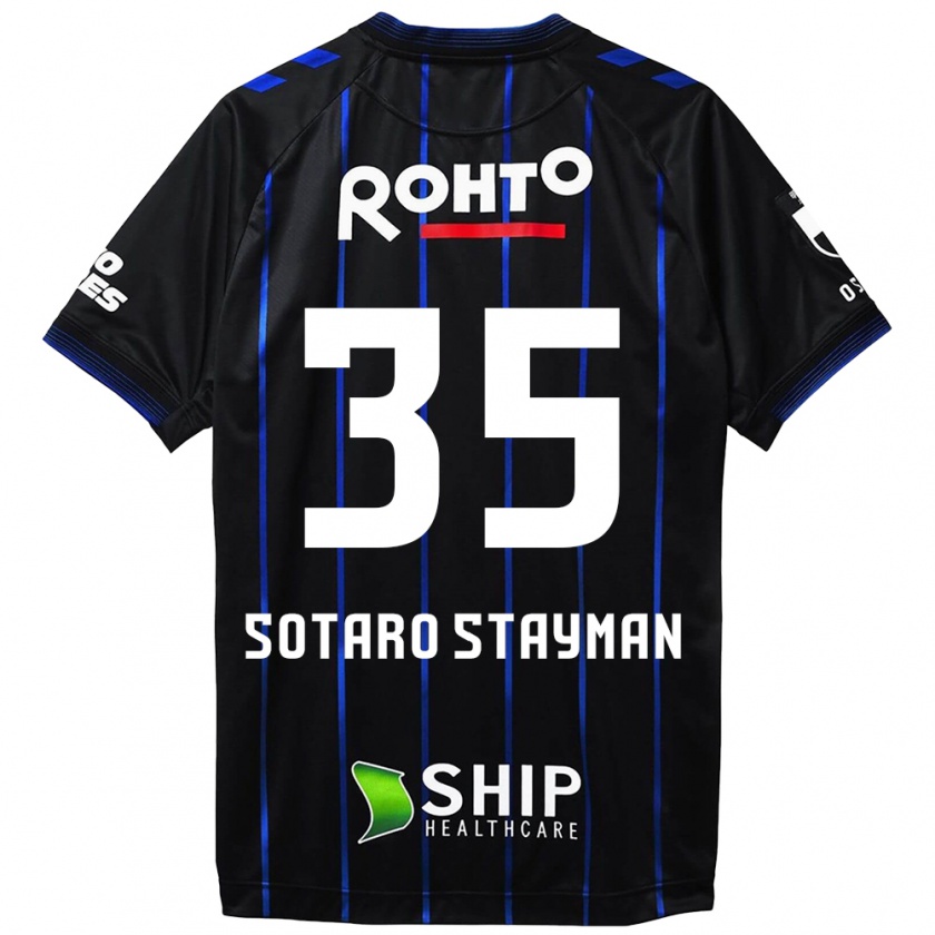 Kandiny Kinderen Joshua Sotaro Stayman #35 Zwart Blauw Thuisshirt Thuistenue 2024/25 T-Shirt België